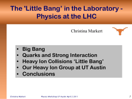 `Little Bang` in the Laboratory