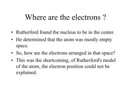 Where are the electrons