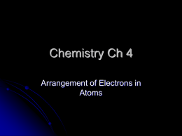 Chemistry Ch 4