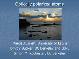 Optically polarized atoms_ch_8_Coherene in