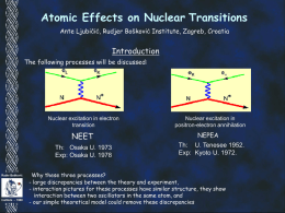 "Atomic effects on nuclear transitions" (ppt 452k)