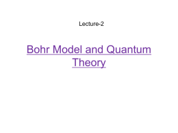 Lecture-2: Atomic Structure