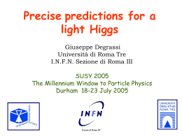 Precise predictions for a light Higgs
