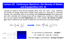 Lecture 22. Canonical Ensembles (Ch. 6)