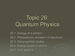 Ch 16 – Quantam Physics