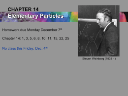 14. Elementary Particles