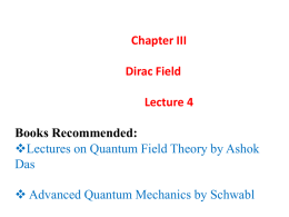 Quantization of Dirac Field