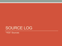 source log - Ram Pages