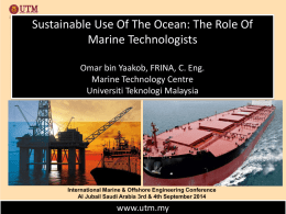 Sustainability Marine Technology IMOC2014 Omar Yaakob final
