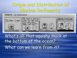 Lecture 7. Marine Sediments