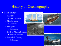 History of Oceanography