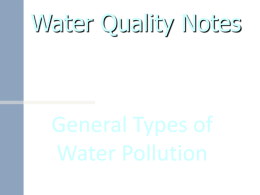 General Types of Water Pollution
