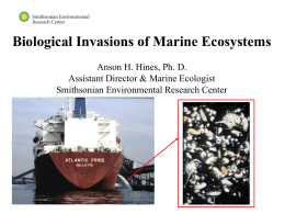 Biological Invasions of Marine Ecosystems