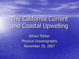 The California Current - Department of Marine and Coastal Sciences