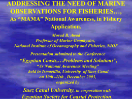 addressing the need of marine observations for