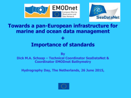 Presentation of DMA Schaap at Hydrographic Society Benelux, June