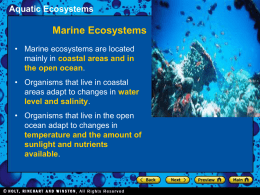 Ch07_sec2 Marine Ecosytems