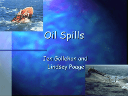 Oil spills in the marine environment