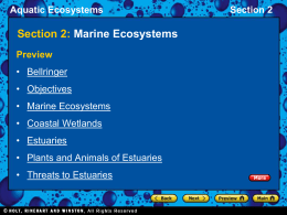Aquatic Ecosystems Section 2