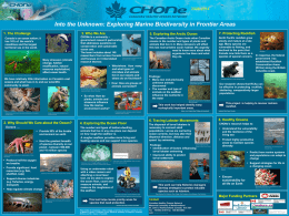 Deliverables Poster - Canadian Healthy Oceans Network