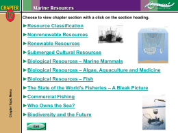 Chapter 17 - Marine Resources