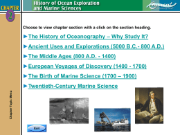 Chapter 02 - History of Ocean Exploration and Marine Science
