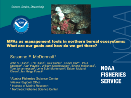 Susanne F. McDermott: MPAs as management tools in northern
