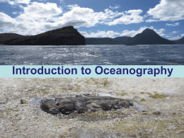 Intro to oceanography Power Point