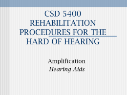 Hearing Aids