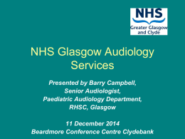 Glasgow Audiology Services - General Practice Specialty