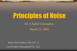 Principles of Noise Analysis