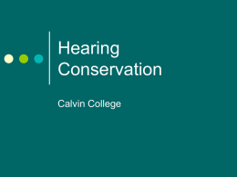 Hearing Conservation Training PowerPoint
