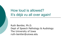 How loud is allowed? It`s déjà vu all over again!