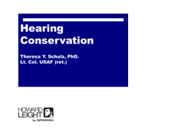 BLR Hearing Conservation Webinar