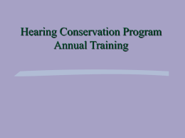 The Ohio State University Hearing Conservation Program Annual
