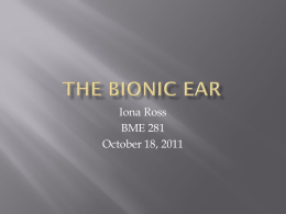 The bionic ear