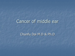 Cancer of middle ear