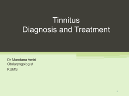 Overview of tinnitus – including the role of hearing aids in tinnitus