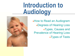 Introduction to Audiology