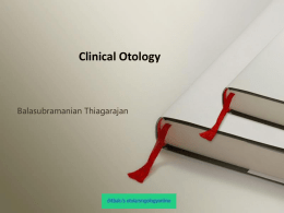 clinical_otology - Otolaryngology presentation