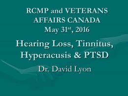 Dr David Lyon Audiologist - Hearing Loss and Tinnitus