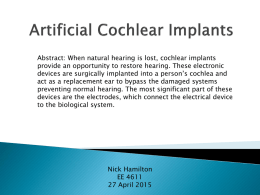 ResearchPresentations\Artificial Cochlear Implants