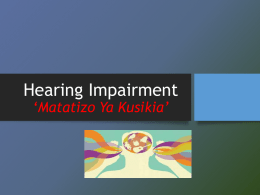 Hearing Disability