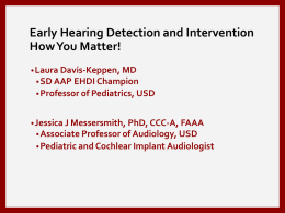 Early Hearing Detection and Intervention