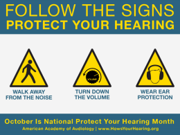 Protect Your Hearing Month