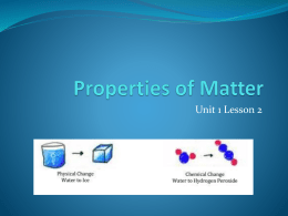 What are physical properties of matter?