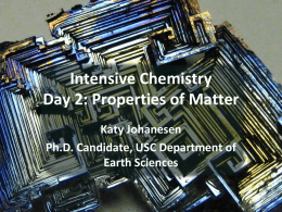 Day 2: Properties of Matter