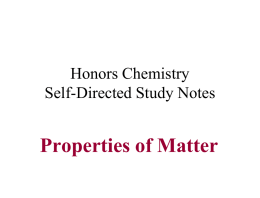 Properties of Matter Self-Review Notes Power Point Presentation 9