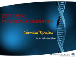 Chemical Kinetics Mac 2011