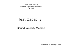 Heat Capacity II